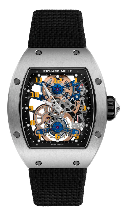 Richard Mille RM 17-02 Tourbillon Titanium Black Rubber Replica Watch